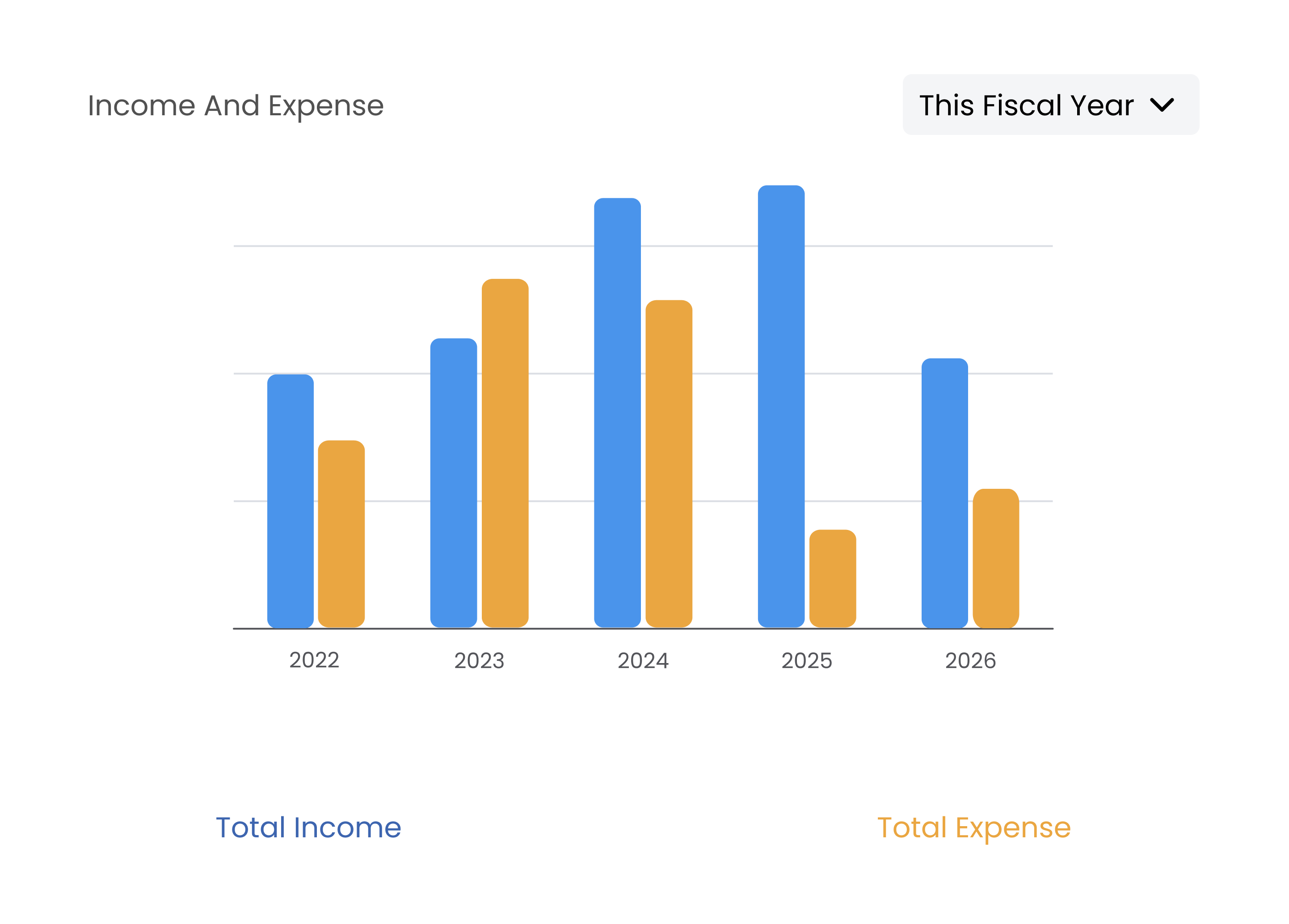 Income and expense chart